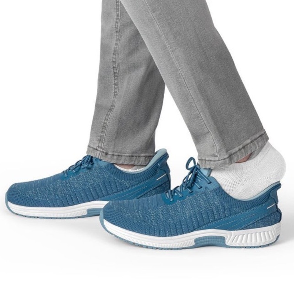 OrthoFeet Yari Hands-Free Mens Blue Sneakers 20014 X-Wide 4E Size 9.5 NEW - Picture 10 of 14
